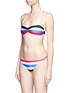 Figure View - Click To Enlarge - SOLID & STRIPED - 'The Chloe' multi stripe bikini bottom