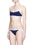 Figure View - Click To Enlarge - SOLID & STRIPED - 'The Poppy' shoulder tie bikini top