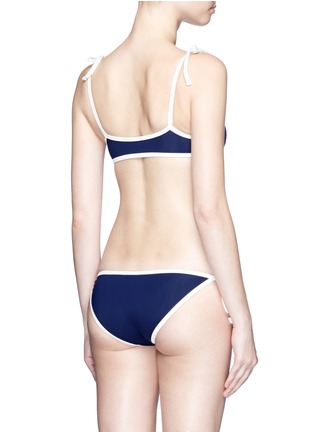 Back View - Click To Enlarge - SOLID & STRIPED - 'The Poppy' side tie bikini bottoms