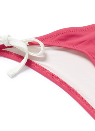 Detail View - Click To Enlarge - SOLID & STRIPED - 'The Charlotte' side tie bikini bottom
