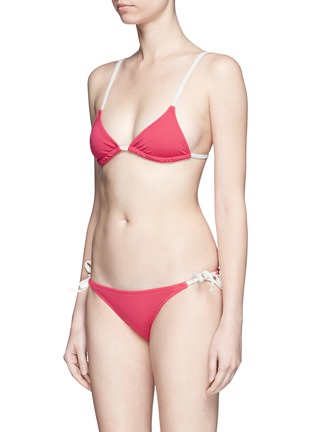 Figure View - Click To Enlarge - SOLID & STRIPED - 'The Charlotte' side tie bikini bottom