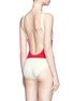 Back View - Click To Enlarge - SOLID & STRIPED - 'The Anne-Marie' colourblock one-piece swimsuit
