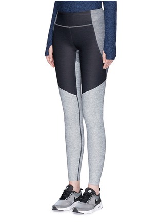 Front View - Click To Enlarge - OUTDOOR VOICES - 'Dipped Warmup' leggings
