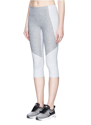 Front View - Click To Enlarge - OUTDOOR VOICES - 'Two-Tone Kneecap' leggings