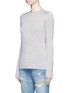 Front View - Click To Enlarge - VINCE - Rolled seam silk-cashmere sweater