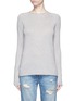 Main View - Click To Enlarge - VINCE - Rolled seam silk-cashmere sweater