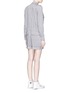 Back View - Click To Enlarge - VINCE - Linen blend utility long sleeve rompers