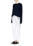 Figure View - Click To Enlarge - VINCE - Belted linen pants