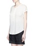 Front View - Click To Enlarge - VINCE - Linen cocoon Henley top