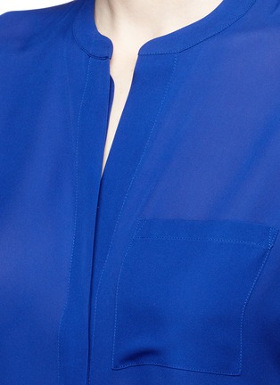Detail View - Click To Enlarge - VINCE - Cap sleeve silk chiffon blouse