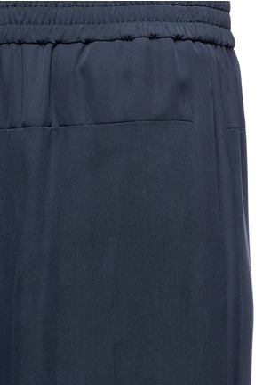 Detail View - Click To Enlarge - VINCE - Elastic waist silk combo wide leg pants