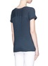 Back View - Click To Enlarge - VINCE - Rolled cuff cotton slub jersey T-shirt