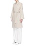 Front View - Click To Enlarge - VINCE - Belted trench coat