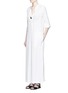 Figure View - Click To Enlarge - VINCE - V-neck linen blend maxi dress