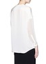 Back View - Click To Enlarge - VINCE - Embroidered V-neck satin blouse