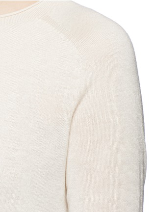 Detail View - Click To Enlarge - VINCE - Rolled seam silk-cashmere sweater