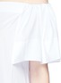 Detail View - Click To Enlarge - VINCE - Flutter sleeve off-shoulder shirt dress