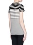 Back View - Click To Enlarge - VINCE - Ombré block stripe cotton-modal T-shirt
