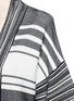 Detail View - Click To Enlarge - VINCE - Multi stripe long cotton cardigan