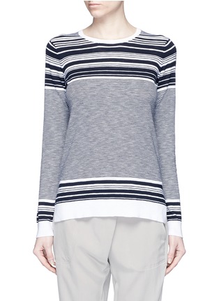 Main View - Click To Enlarge - VINCE - Striped slub cotton sweater