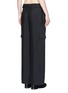 Back View - Click To Enlarge - HELMUT LANG - Dupioni silk belted cargo pants