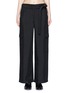 Main View - Click To Enlarge - HELMUT LANG - Dupioni silk belted cargo pants