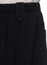 Detail View - Click To Enlarge - HELMUT LANG - Wool elastic waist culottes
