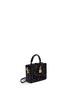 Figure View - Click To Enlarge - - - 'Dolce Box' strass suede snakeskin leather bag