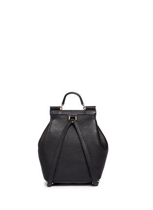 Back View - Click To Enlarge - - - 'Miss Sicily' small grainy leather backpack