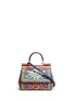 Main View - Click To Enlarge - - - 'Miss Sicily' mini carretto artwork print Dauphine leather satchel