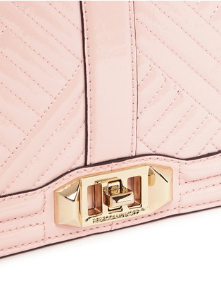 Detail View - Click To Enlarge - REBECCA MINKOFF - 'Love' chevron quilted patent leather crossbody bag