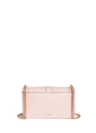 Back View - Click To Enlarge - REBECCA MINKOFF - 'Love' chevron quilted patent leather crossbody bag