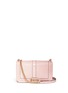 Main View - Click To Enlarge - REBECCA MINKOFF - 'Love' chevron quilted patent leather crossbody bag