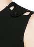Detail View - Click To Enlarge - VICTORIA BECKHAM - Button shoulder tab dense rib dress