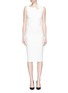 Main View - Click To Enlarge - VICTORIA BECKHAM - Curved neckline matte crepe dress