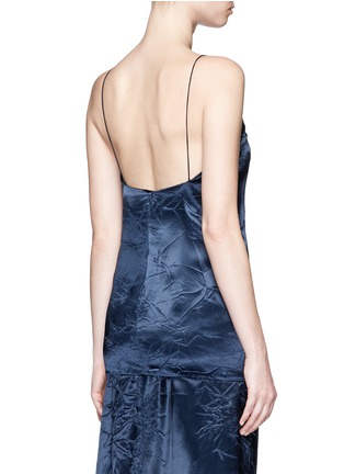 Back View - Click To Enlarge - VICTORIA BECKHAM - Crushed satin camisole top