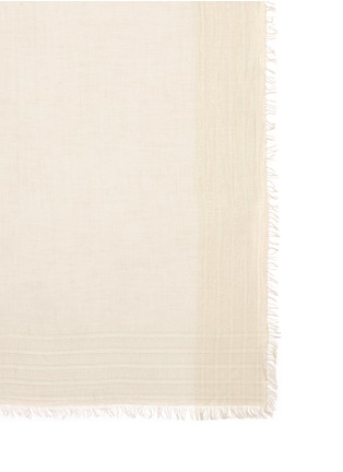 Detail View - Click To Enlarge - FALIERO SARTI - 'Jin' metallic border silk blend scarf