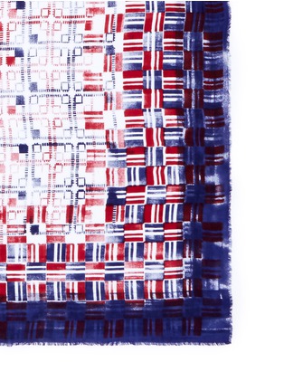 Detail View - Click To Enlarge - FALIERO SARTI - 'Brando' stripe box print modal scarf