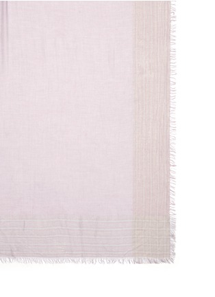 Detail View - Click To Enlarge - FALIERO SARTI - 'Jin' metallic border silk blend scarf