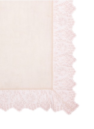 Detail View - Click To Enlarge - FALIERO SARTI - 'Manu' lace border virgin wool blend scarf