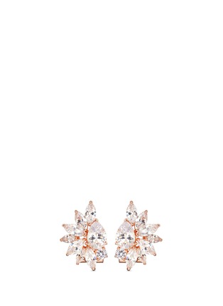 Main View - Click To Enlarge - CZ BY KENNETH JAY LANE - Cubic zirconia cluster earrings