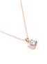 Detail View - Click To Enlarge - CZ BY KENNETH JAY LANE - Cubic zirconia cube necklace