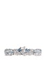 Back View - Click To Enlarge - CZ BY KENNETH JAY LANE - Stacked mix cubic zirconia bracelet