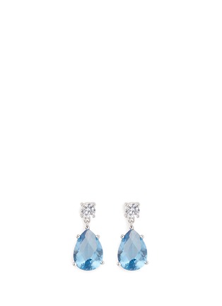 Main View - Click To Enlarge - CZ BY KENNETH JAY LANE - Cubic zirconia dangle stud earrings