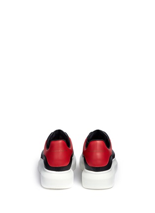Back View - Click To Enlarge - ALEXANDER MCQUEEN - 'Oversized Sneaker' in perforated leather