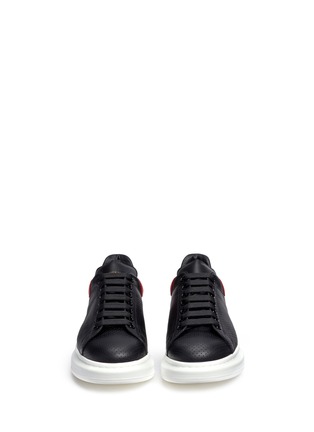 Front View - Click To Enlarge - ALEXANDER MCQUEEN - 'Oversized Sneaker' in perforated leather