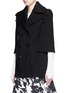 Front View - Click To Enlarge - NEIL BARRETT - Oversize wool-modal military cape jacket