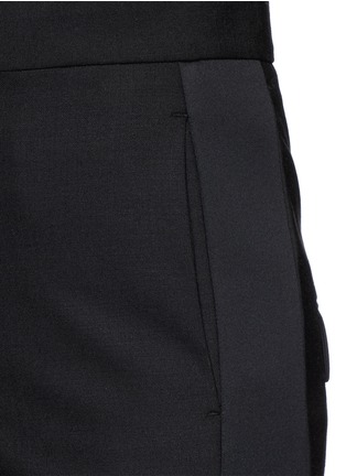 Detail View - Click To Enlarge - NEIL BARRETT - Tuxedo stripe virgin wool pants