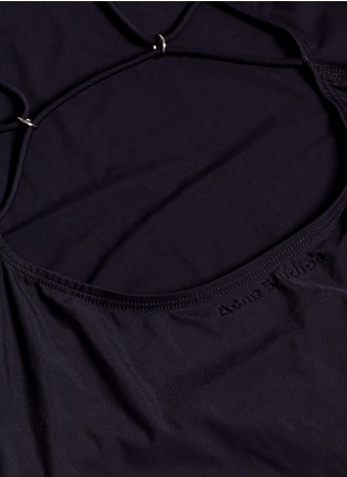 Detail View - Click To Enlarge - ACNE STUDIOS - 'Halla' crisscross back one-piece swimsuit