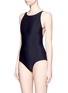Figure View - Click To Enlarge - ACNE STUDIOS - 'Halla' crisscross back one-piece swimsuit